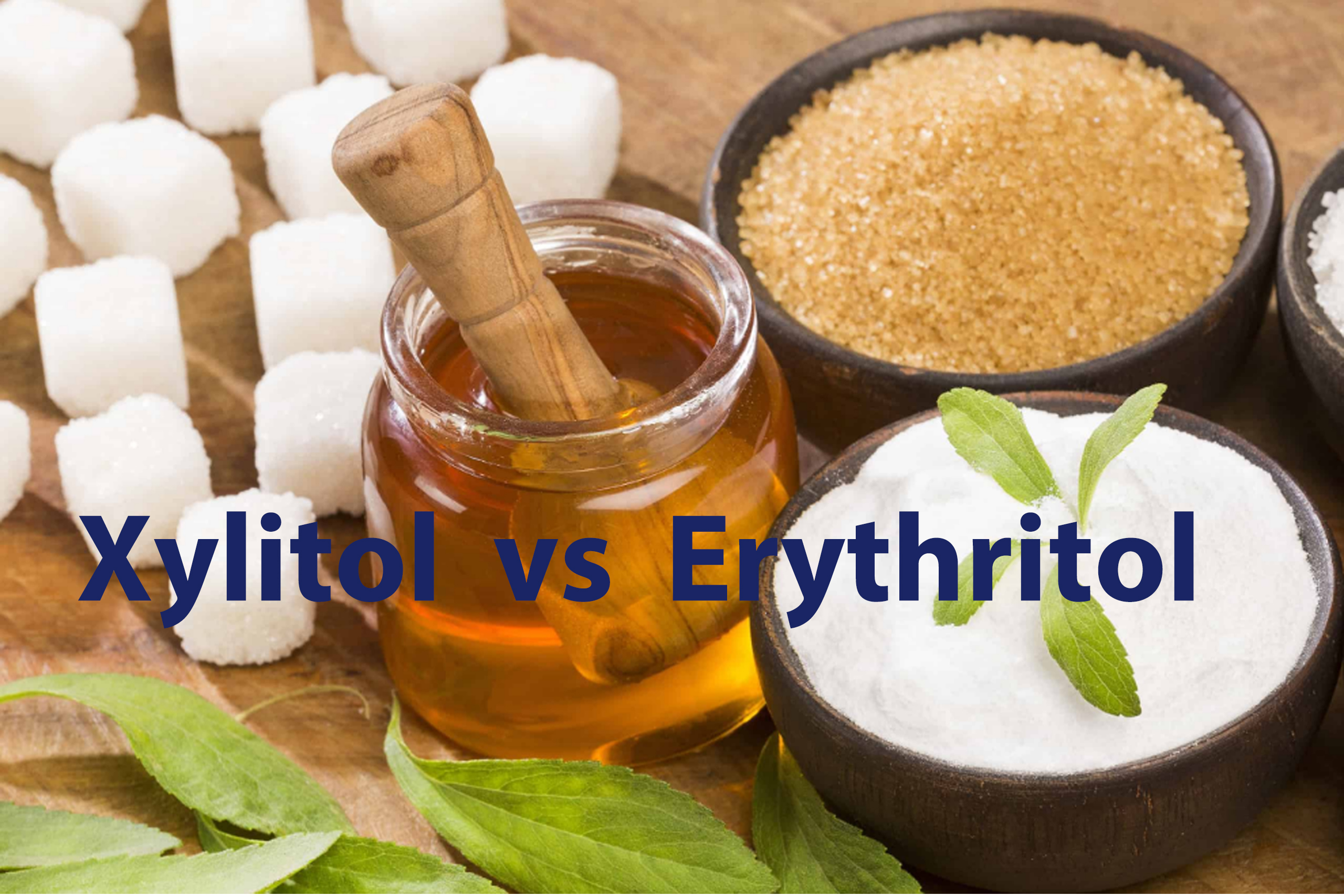 Xylitol vs érythritol